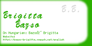 brigitta bazso business card