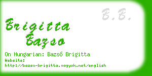 brigitta bazso business card